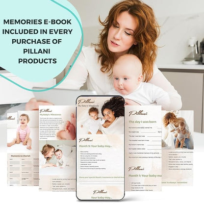 Portable Changing Pad for Baby, Travel Diaper Changing Pad for Newborn, Large Waterproof Baby Changing Mat, Foldable & Detachable Diaper Changing Station with Baby Wipes Pockets, Baby Stuff by Pillani