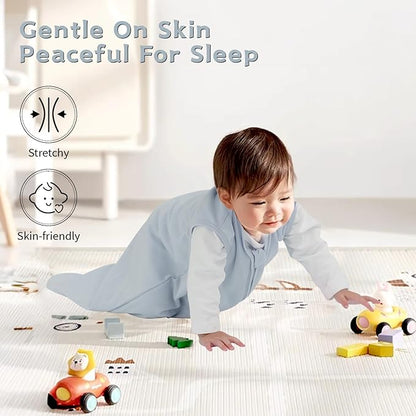 3 Pack Baby Sleep Sack 18-24 Months 100% Cotton TOG 0.5 Baby Sleeping Bag 2-Way Zipper Toddler Wearable Blankets Comfy Stretchy Summer Sleep Sacks
