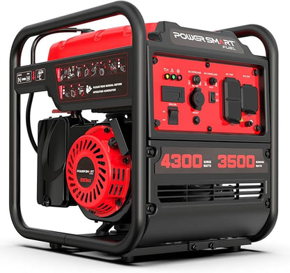 PowerSmart 4300-Watt Portable Generator with Inverter Technology, 30 Amp for Home Use and Emergency Backup