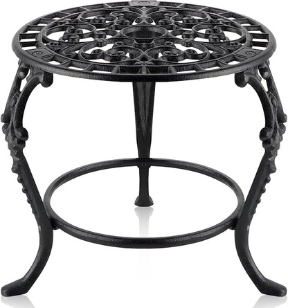 MOLIGOU Potted Plant Holder, Cast Iron Flower Pot Stand, Heavy Duty Plant Stand
