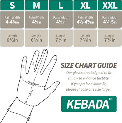 Kebada T3 Winter Work Gloves for Men and Women, Warm Knit Cold Weather Work Gloves, Thermal Insulated Freezer Gloves, 100% Latex Coating Non-slip Grip, Long Wrist Design, 1 Pair, Orange, Medium