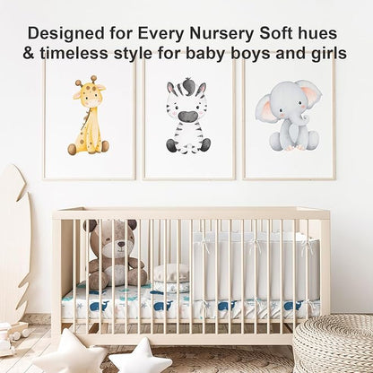 Little Grape Land Waterproof Crib Sheets for Boys Girls, Soft and Breathable Waterproof Baby Crib Sheets 52"x28", Crib Mattress Sheets Neutral for Standard Crib and Toddler Bed Mattress (Whale)