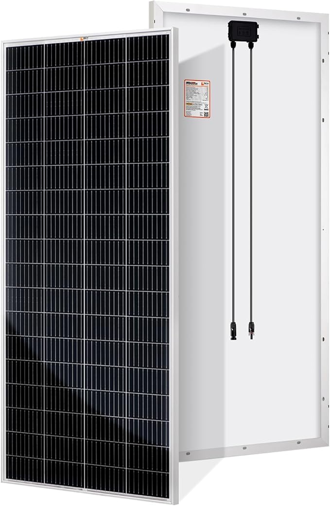 RICH SOLAR 200 Watt 24 Volt 9BB Cell Monocrystalline Solar Panel High Efficiency Solar Module for RV Trailer Camper Marine Off Grid