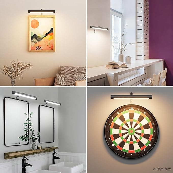 4W Picture Light Plug in, Dimmable Wall Light