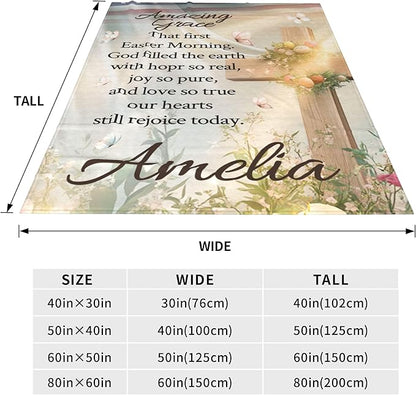 Personalized Blanket Bible Verse Blanket with Inspirational Thoughts and Prayers Religious Throw Blanket Cozy Plush Warm Blankets for Women Men Christmas Birthday Christian Gifts