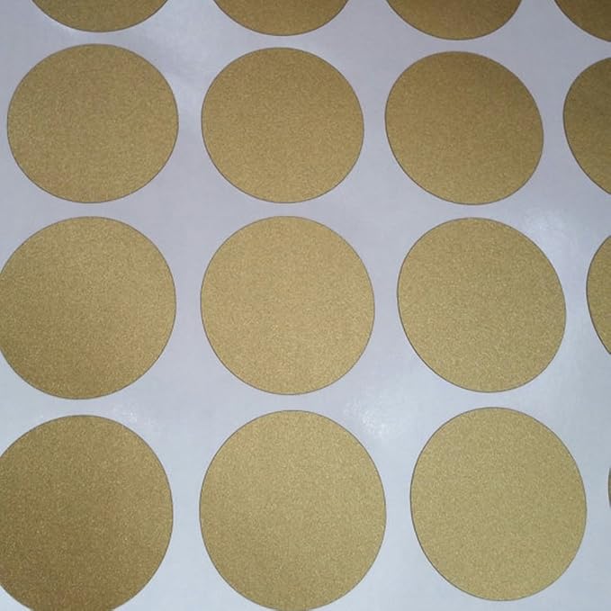 Gold Dots Wall Decals(200 Dots/2 Inch), Posh Polka Dots Wall Sticker for Girls Bedroom Playroom