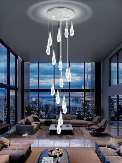 Modern Crystal Chandelier 16-Light Large Chandeliers