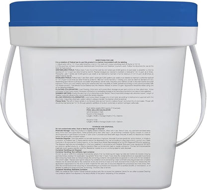 PROFELIZ 2-Pack Chlorine Tablets 3 Inch for Swimming Pools, Kills Bacteria and Stops Algae, Slow Dissolving,Individually Wrapped,Pool Chlorine Tablets,8 LB