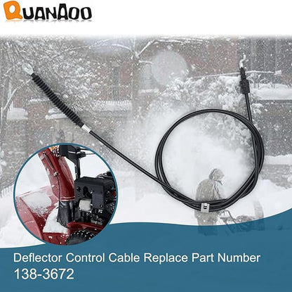 Deflector Control Cable 138-3672 for Toro 31875 37798 37799 38814 38819 Snow Thrower