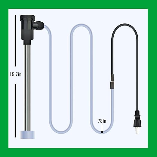 1500W Immersion Water Heater for Hot Tub & Swimming Pool – Portable Fully Submersible Electric Heater with Auto Shut Off & WiFi Timer for Bathtub, Inflatable Pool and Above Ground Pool