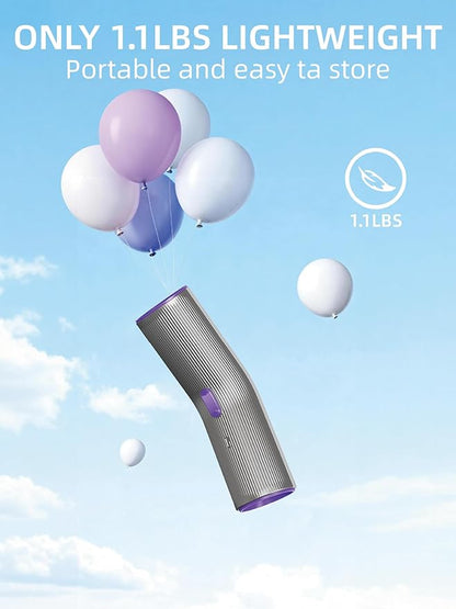 Handheld Vacuum Cordless, 4 in 1 Portable Mini Car Vacuum Cleaner with 15000pa Suction Power, 2 Suction Modes & Multi-Nozzles for Home Pet Office, Silver