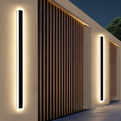 Upgrade Widened 2 Pack Modern Outdoor Wall Light, 71inch Minimalist LED Wall