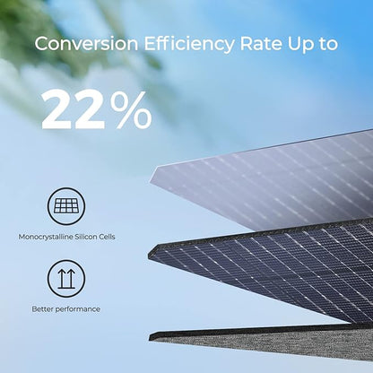Renogy E Flex 120 Watt Foldable Solar Panel with Adjustable Kickstand and Integrated Carry Handles for Road Trip, Camping, RV, and Fishing