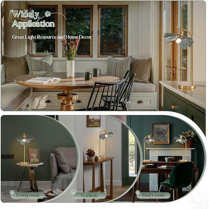 2 Pack Gold Table lamp Mid CenturyTable Lamps