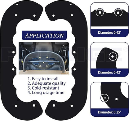 99-9313 Snow Blower Paddles with 55-8760 Scraper Replaces 99 9313, 88-0771, 125-1128, 55-9251, 55-9250 for Toro CCR 2000, CCR 2400, CCR 2450, CCR 2500, CCR 3000, CCR 3600, CCR3650 Snowthrowers