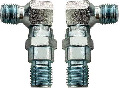 2 PCS 90 Degree Hydraulic Hose Swivel Elbows for Meyer Snow Plow Snowplow Blade 21855