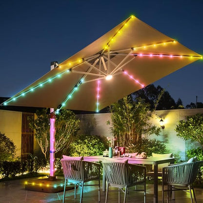 16.5ft Star String Lights, 33 LED RGB Color Changing String Fairy Lights