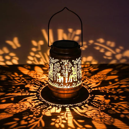 French Bulldog Solar Lanterns Outdoor Waterproof - Decorative Hanging Solar Lights for Garden Patio, Birthday Gifts for Women, Men, Dog Lover, Yard Lawn Porch Pathway Decor
