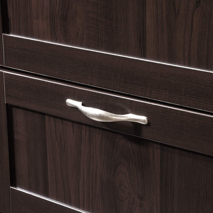 Select Multipurpose Bedroom Armoire Wardrobe Closet Pantry Storage Cabinet with Storage Drawers and Hanging Rail