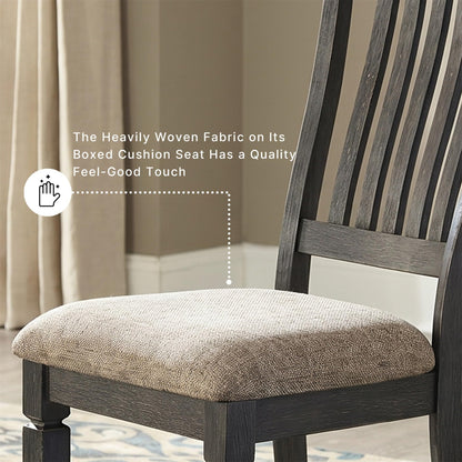 Ralene Transitional Faux Leather Dining Chair with Cushioned Seat (4 Count)