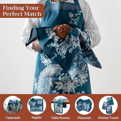 Maison d' Hermine 100% Cotton Apron for women with Pocket Kitchen Chef Apron for Men Cooking Easter Decorations