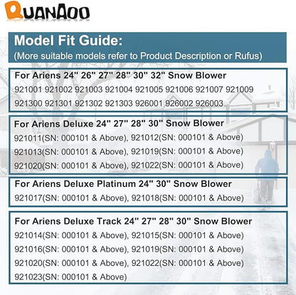 Deflector Control Cable 06900406 for Ariens Snow Blower fits Deluxe 24 27 28 30 Deluxe Platinum 24 30 Deluxe Track 24 27 28 30 snowblower Replaces 06900018 Chute Deflector snowblower Parts