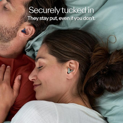 Alpine Silence Earplugs for Sleep, Focus & Travel - V-Shape Snug Fit & Soft Oval Tips – 4 Sizes XS/S/M/L - Comfortable, Reusable Hearing Protection - 22dB – Green
