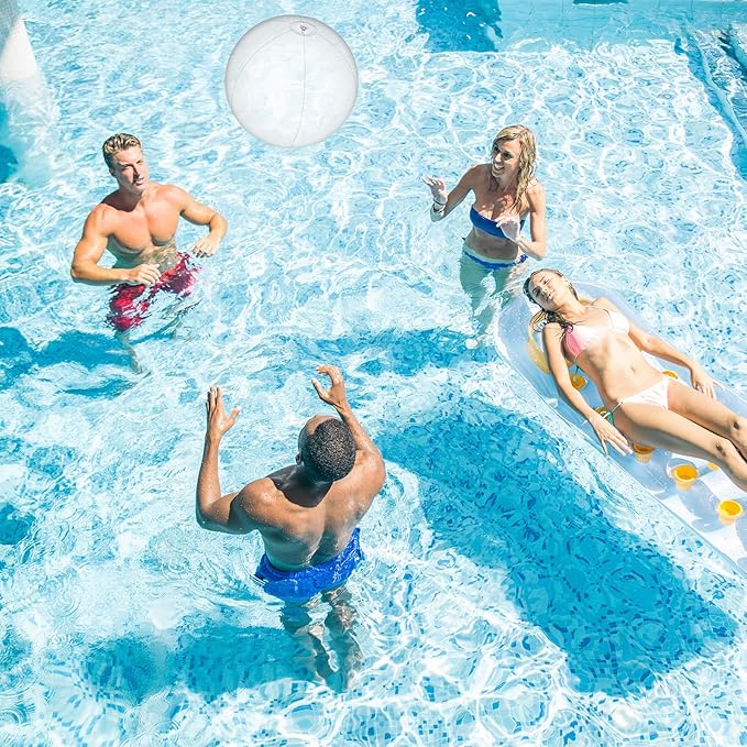 2 Pcs Inflatable Beach Ball 8 inch Swimming Pool Balls Summer