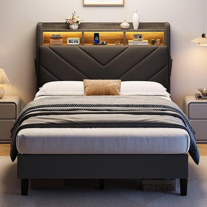 Twin Size Velvet Bed Frame