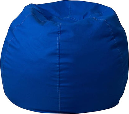 EMMA + OLIVER Small Solid Royal Blue Bean Bag Chair for Kids and Teens