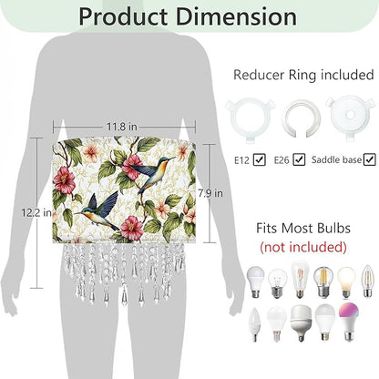 Hummingbird Floral Lamp Shade