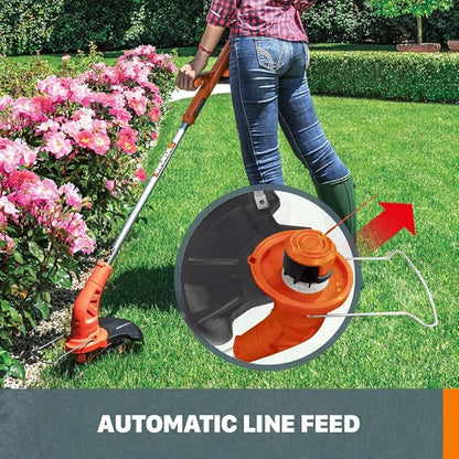 Worx String Trimmer Cordless & Edger 20V 10" Weed Trimmer PowerShare (Battery & Charger Included) WG154