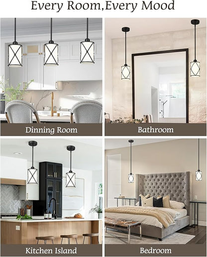 Pendant Lights Kitchen Island 3 Pack, Modern Mini Hanging Light