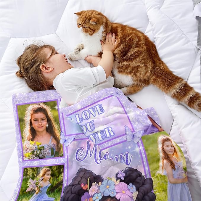 Custom Blanket Bible Verse Blanket with Inspirational Thoughts and Prayers Religious Throw Blanket Soft Lightweight Cozy Plush Warm Blankets for Girls Christian Christmas Birthday Gifts