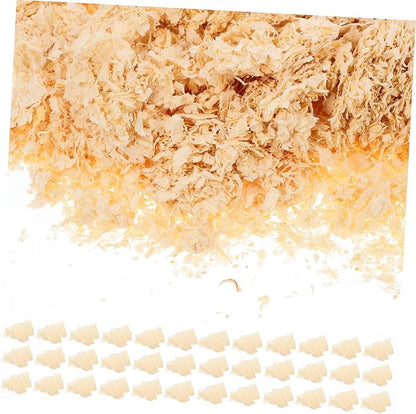 POPETPOP Pet Bedding Supplies 500g Wood Shavings Rabbit Litter Pellets Chicken Coop Bedding