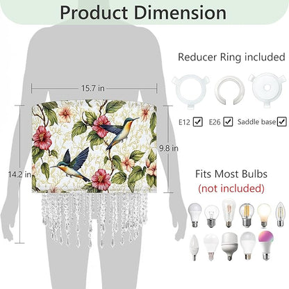 Hummingbird Floral Lamp Shade