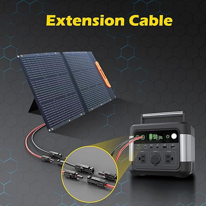 6Ft Solar Cable Solar ExtensionCable,10AWG Solar Panel Extension Cable with Female and Male Connectors,Waterproof SolarExtension Cable Kit (Red and Black).