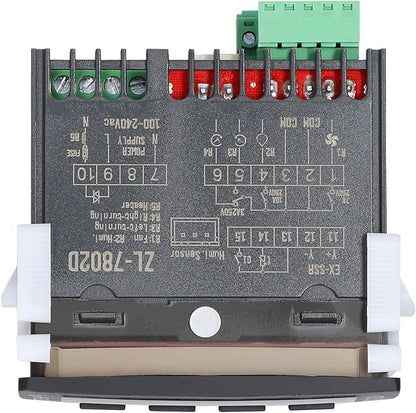 ZL-7802D Automatic Incubator,Digital Temperature Controller,Egg Incubator Controller Thermostat Hygrostat for Eggs Turning and PID Control