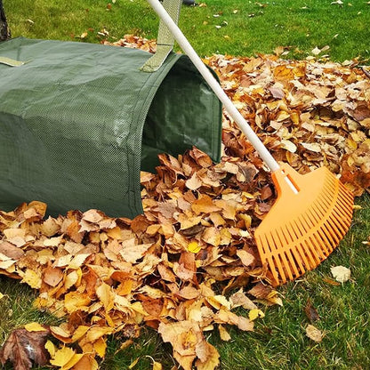 kingsea 2 Pack Yard Waste Bags, Large Yard Dustpan-Type Garden Bag, 53 Gallons Heavy Duty Lawn Pool Garden Leaf Bag for Collecting Leaves Grass Clippings Yard Debris