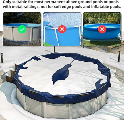 72 PCS Cover Clip for Pool Securing Winter Pool Cover Clips for Above Ground Pools-2 Shapes Pool Cover Clamps 4.7 inch Wind Guard Clips Securing Cover Clip for Pool with Metal Railing