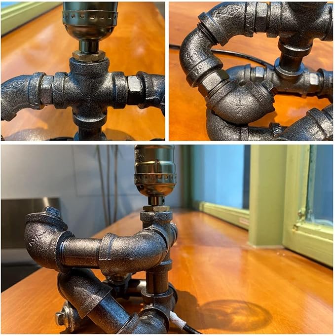 Steampunk Industrial Guitar Lamp