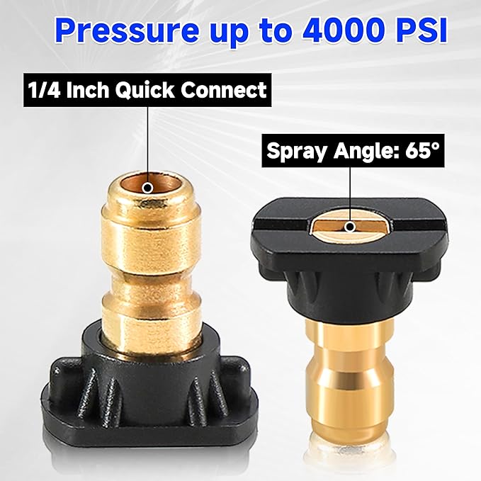 Tool Daily Pressure Washer Foam Cannon with 3 Pieces Curved Extension Wands 16 Inch, Soap Spray Nozzle, 1/4” Quick Connect, 3600 PSI