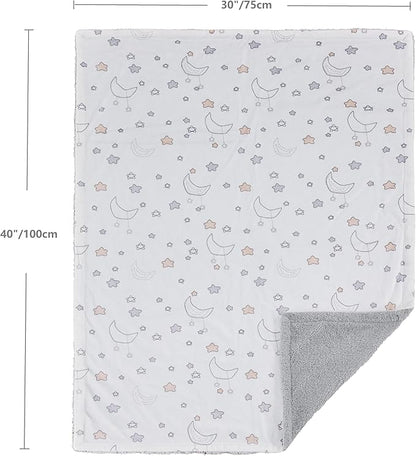 CREVENT 30''X40'' Cute Cozy Fluffy Warm Baby Blanket for Girls Boys Infants Toddlers' Bedding/Crib/Cot/Stroller, Baby Shower Birthday Newborn's Gift - Good Night