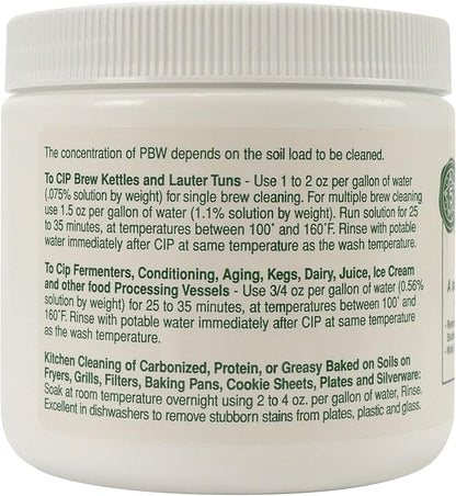 Five Star PBW - 1 lbs - Non-Caustic Alkaline Cleaner, White - pbw1