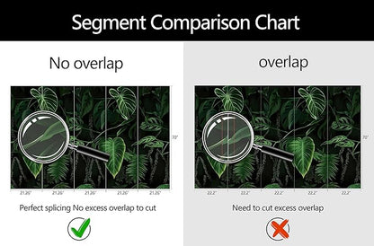 WFBHUA-Green Banana Leaf Wallpaper Mural Tropical Jungle Botanical Leaves Wallpaper for Living Room Bedroom(Not Peel and Stick)
