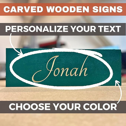 Personalized Nursery Name Sign, Choice of Size, Colors and Fonts | Personalized Custom Wood Name Sign, Baby Name Sign, Nursery Wall Decor, Toddler Room Wall Decoration | True Stock Studios.