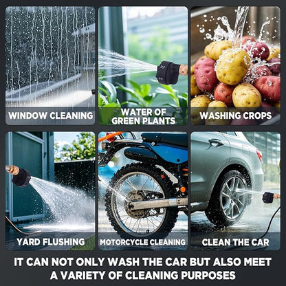 Portable Cordless High Pressure Washer with 2 Removable Batteries