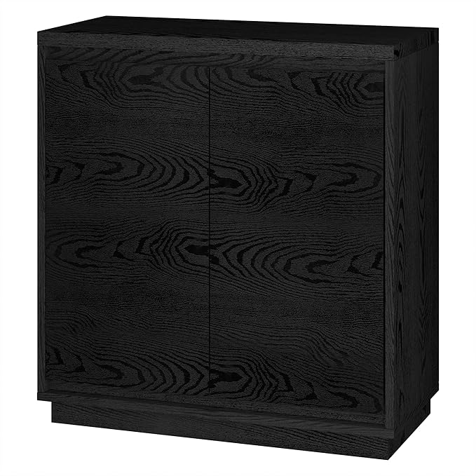 Henn&Hart Presque Accent Cabinet, 30" Wide, Black