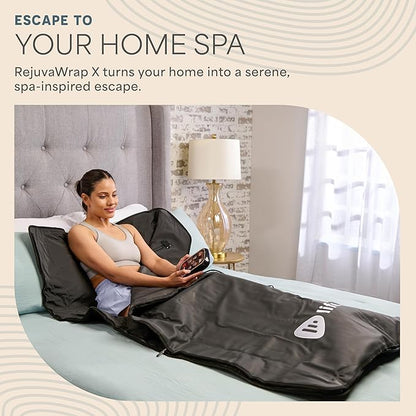 LifePro RejuvaWrap Far Infrared Sauna Blanket for Detox & Relaxation – Available in 5 Colors & 3 Models – Portable Sauna Blanket Infrared for Muscle Relief, Circulation & Recovery – 9 Heat Levels