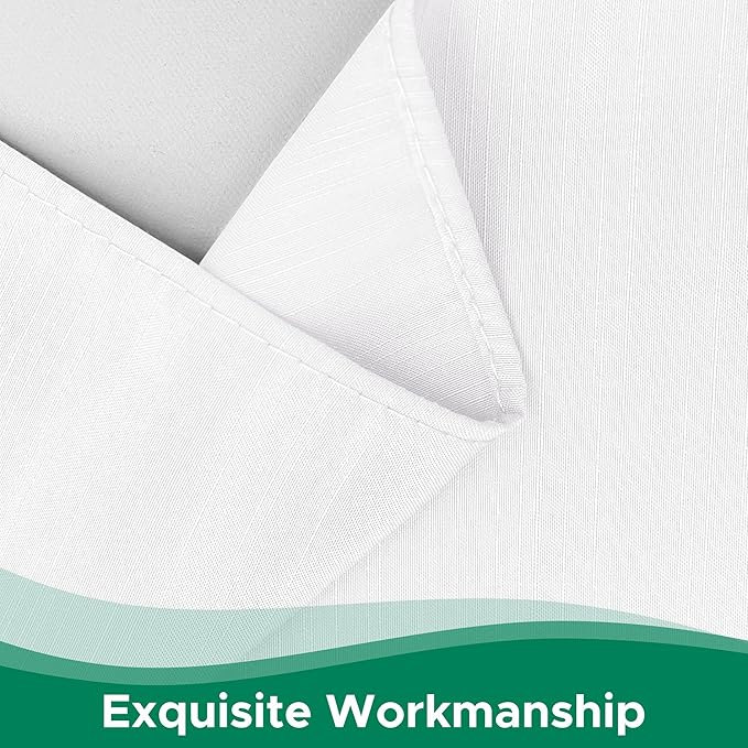 Biscaynebay Wrap Around Bed Skirts for King & Cal King Beds 22" Long Drop, White Adjustable Elastic Dust Ruffles Easy Fit Wrinkle Resistant Silky Luxurious Fabric Machine Washable